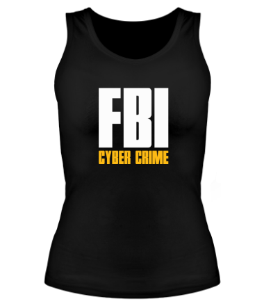 Женская майка борцовка FBI - Cyber Crime