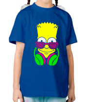 Детская футболка Барт Симпсон в клубе фото