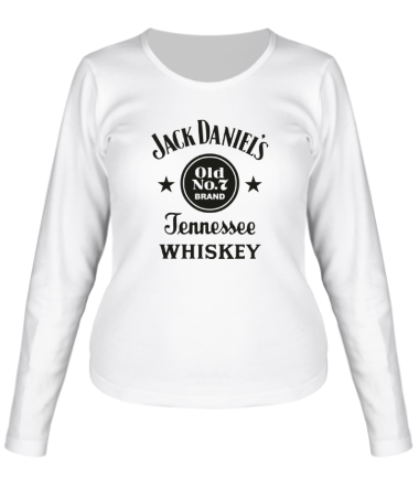 Женская футболка длинный рукав Jack Daniels - Old No.7