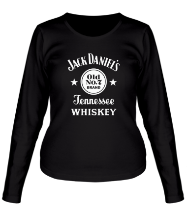 Женская футболка длинный рукав Jack Daniels - Old No.7