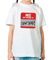 Детская футболка My name is Slim Shady фото