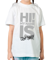 Детская футболка My name is Slim Shady фото