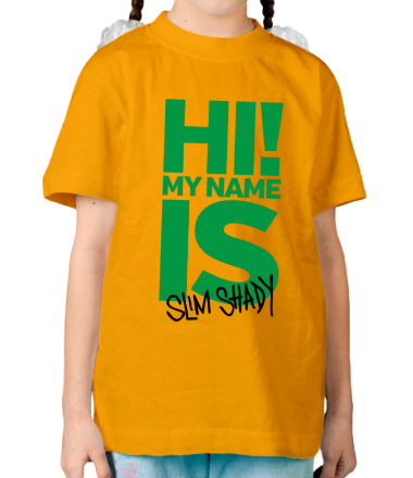 Детская футболка My name is Slim Shady