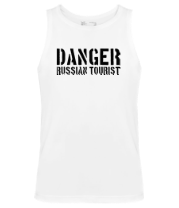 Мужская майка Danger Russian Tourist фото