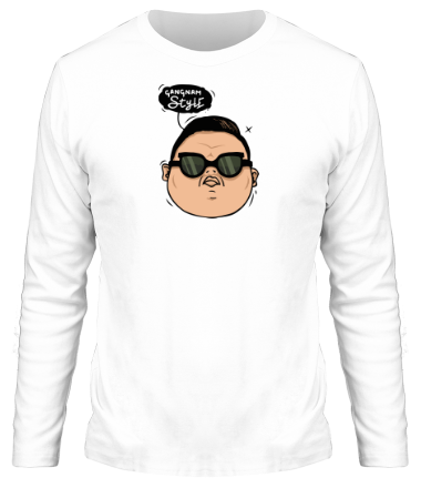 Мужская футболка длинный рукав Gangnam Style