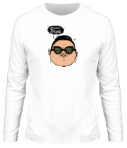 Мужская футболка длинный рукав Gangnam Style фото
