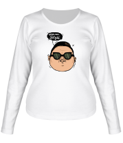 Женская футболка длинный рукав Gangnam Style