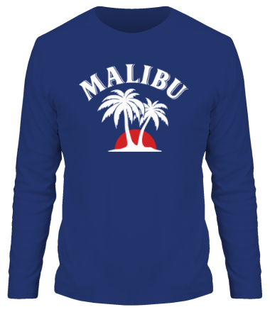 Мужская футболка длинный рукав Malibu Rum