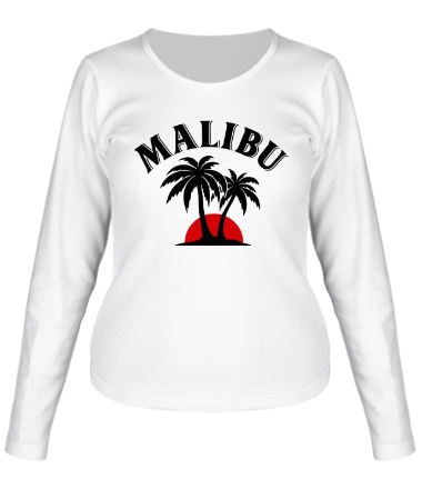 Женская футболка длинный рукав Malibu Rum