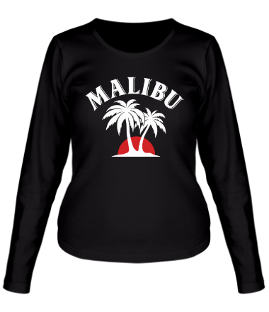 Женская футболка длинный рукав Malibu Rum