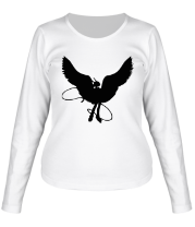 Женская футболка длинный рукав Настоящий ангел фото