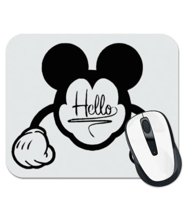Коврик для мыши Hello, Mickey Mouse