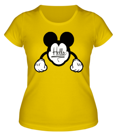 Женская футболка Hello, Mickey Mouse