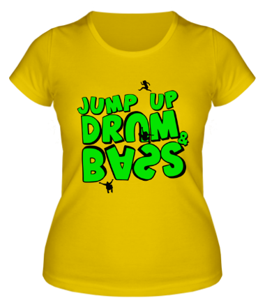 Женская футболка Jump up Drum and Bass