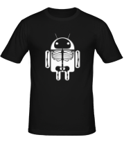 Мужская футболка Скелет Android фото