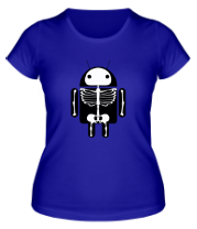 Женская футболка Скелет Android фото