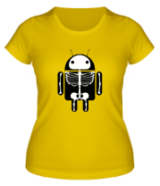 Женская футболка Скелет Android фото