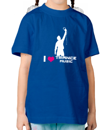 Детская футболка I love trance