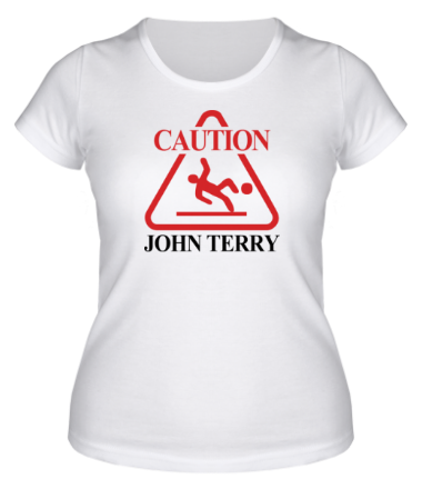 Женская футболка Caution John Terry