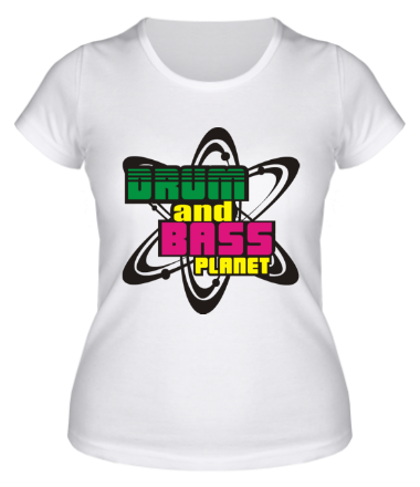 Женская футболка Dnb planet