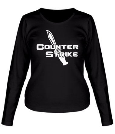 Женская футболка длинный рукав Counter Strike - Контр Страйк
