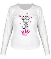 Женская футболка длинный рукав Bad Girl фото
