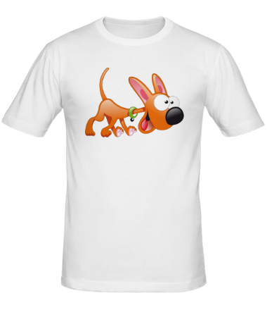 Мужская футболка Cartoon dog