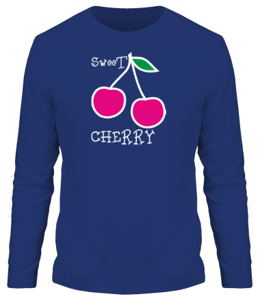Мужская футболка длинный рукав Sweet cherry