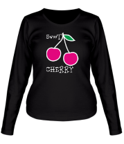 Женская футболка длинный рукав Sweet cherry фото