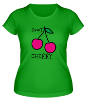 Женская футболка Sweet cherry фото