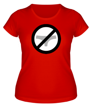 Женская футболка Без трусов