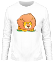 Мужская футболка длинный рукав Sweet lion фото