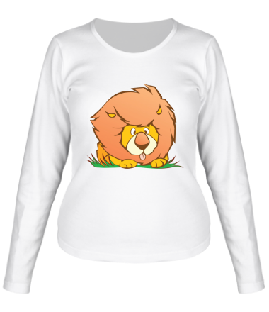 Женская футболка длинный рукав Sweet lion
