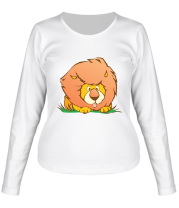 Женская футболка длинный рукав Sweet lion фото