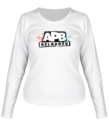 Женская футболка длинный рукав APB Reloaded-Logo