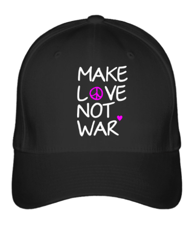 Бейсболка Make love not war