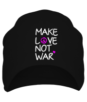 Шапка Make love not war фото
