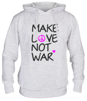 Толстовка худи Make love not war