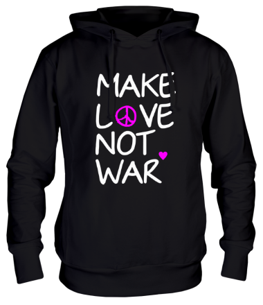 Толстовка худи Make love not war