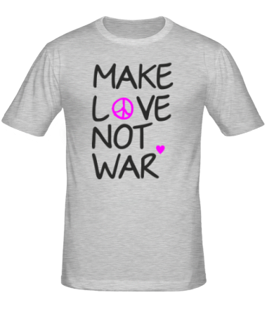 Мужская футболка Make love not war