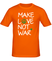 Мужская футболка Make love not war фото