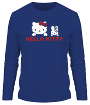Мужская футболка длинный рукав Hello kitty