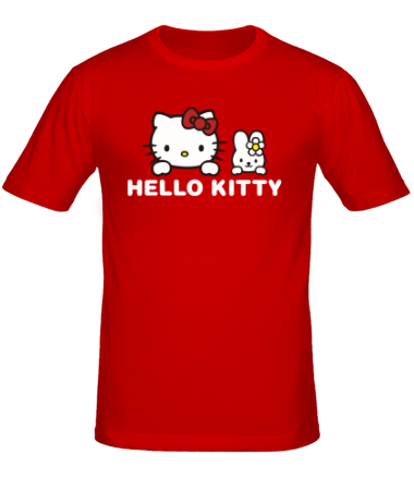 Мужская футболка Hello kitty