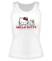 Женская майка борцовка Hello kitty фото