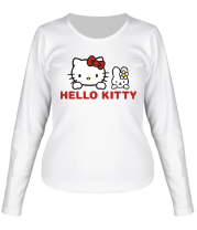 Женская футболка длинный рукав Hello kitty