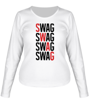 Женская футболка длинный рукав Five Swag фото