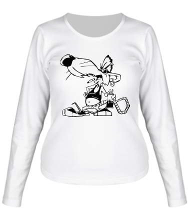 Женская футболка длинный рукав Матёрая крыса