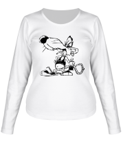 Женская футболка длинный рукав Матёрая крыса фото