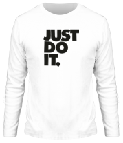 Мужская футболка длинный рукав Just Do It фото