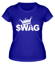 Женская футболка SWAG фото